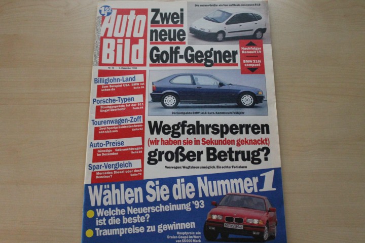 Deckblatt Auto Bild (49/1993)